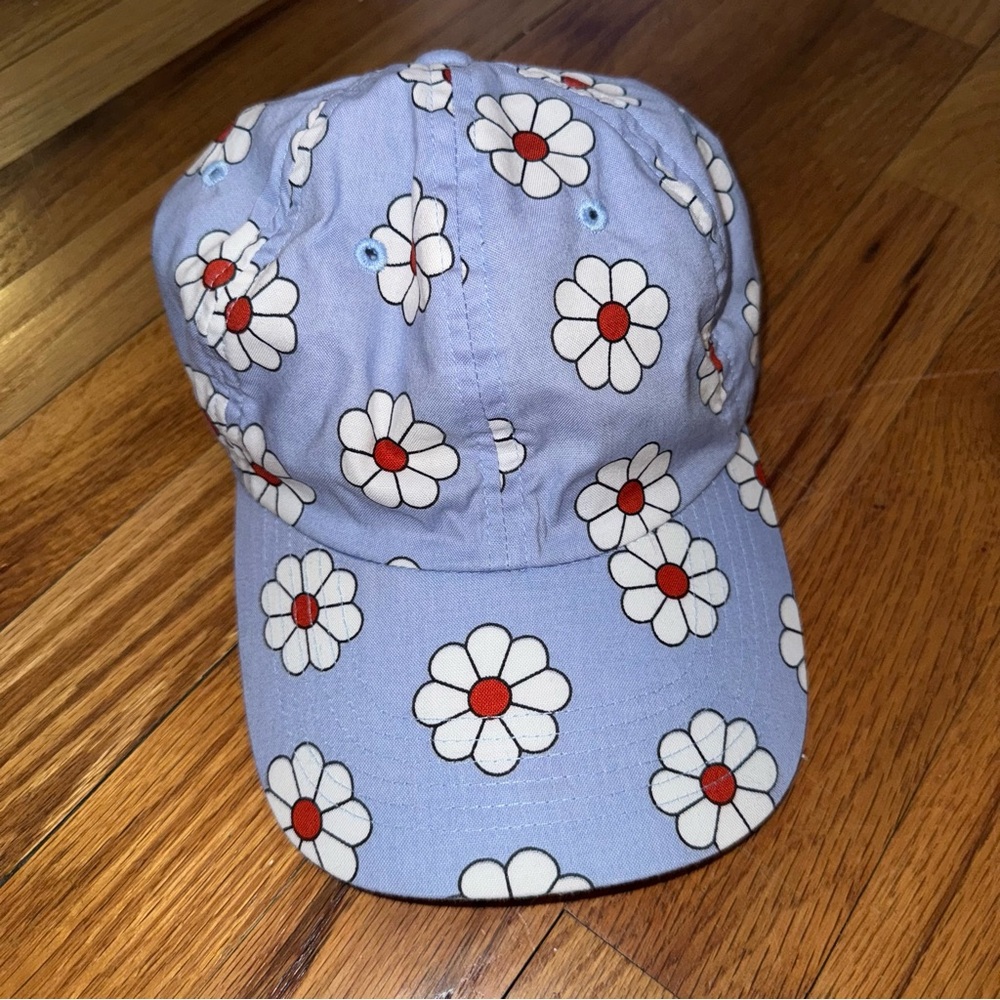BAGGU Baseball Cap in Blue Daisy